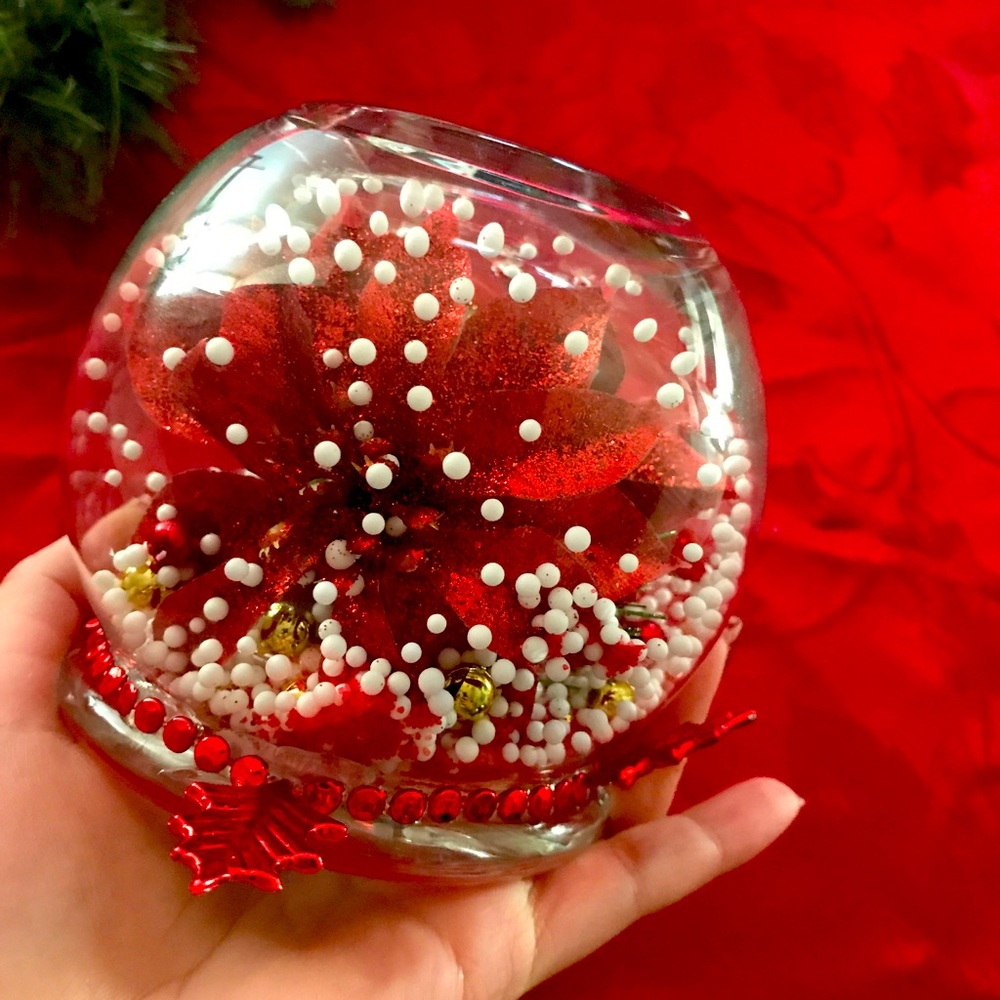 homemade glass christmas sphere